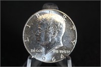 1964 Uncirculated Silver Kennedy Half Dollar