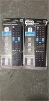 2 UNIVERSAL REMOTE CONTROLS