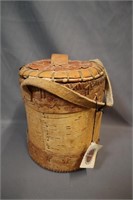 Canadian Indian fine craft birch container