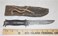 VINTAGE E.G. WATERMAN MILITARY FIGHTING KNIFE