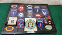 CASED US AIRBORN INSIGNIA COLLECTION 1940S TO 50S