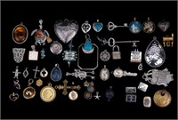 Silvertone & other Pendants + more