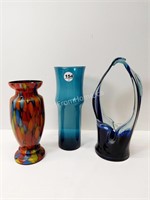 3 - GLASS VASES