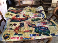 (2) Twin Vintage Racing Quilts/ Bedspreads