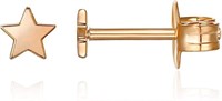 Minimalist 14k Gold-pl Star Stud Earrings