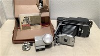 Vintage Polaroid Model 150 Land Camera w/ Extras