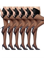 (New) size M 6 Pairs of Women's Sheer Tights -