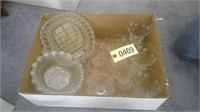 BOX OF GLASSWARE