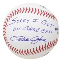 Autographed Pete Rose OML Baseball