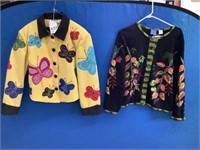 Yellow Jacket with Butterflies & Fall Sweater