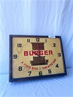 Burger Clock- No Cord