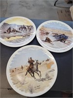 Frederic Remington Western plates