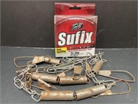 Fish Stringer Chain and a spool of Sufix Elite 10