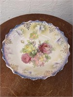 9.5" Vintage Floral Bowl
