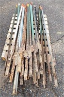 Lot of (28) Steel T Fence Posts