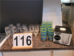 Set of 8 Tea Glasses ~ 8 Juice Glasses ~ Pepsi Gla