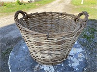 Wooden Bottom Basket