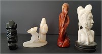 Four Carvings In Excellent Condition