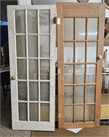 Vintage Wooden Doors 2  15 Glass Pain Wooded