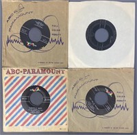 Paul Anka Vinyl 45 Singles Set of 4