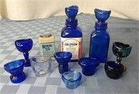Collection of eyewash cups.  some rare