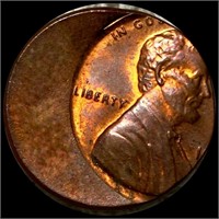 19?? Lincoln Memorial Cent UNC RED 40% OFF-CENTER
