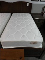 Modern style Cherry twin bed with Grayson Mattress