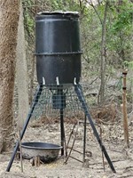 Deer Feeder on Stand