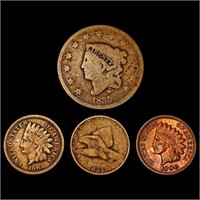 1835-1890 Varied US Coin Collection [4 Coins]