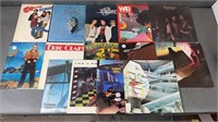 14pc Vtg Classic Rock+ Vinyl Records w/ Styx