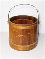 Wooden Divided Bucket With Handle