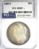 1880-S Morgan MS67+ LISTS $1700