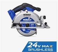 KOBALT 24V BRUSHLESS 6 1/2" CIRCULAR SAW $139