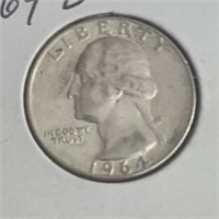 1964-D WASHINGTON QUARTER (90% SILVER)