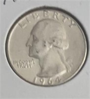 1964-P WASHINGTON QUARTER (90% SILVER)