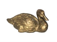 Brass Duck Sculpture
