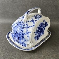 Vintage Flow Blue Cheese Dish