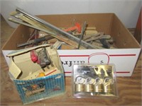 C-Clamp, pipe wrench, Bailey #5 hand planer,