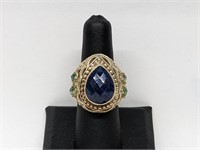 .925 Sterling Silver Multi Gem Ring