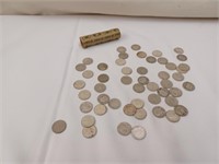 1 Roll - 50 Roosevelt Silver Dimes
