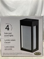 Naturally Solar Post Accent Lights *Opened Box