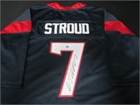 CJ STROUD SIGNED JERSEY WITH COA TEXANS