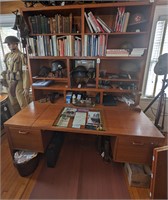 2 Pc. Desk Ensemble Custom Made Book Shelf