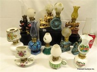 13 Piece Miniature Oil Lamp Collection