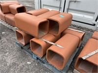 (9)PCS Of Clay Chimney Tile