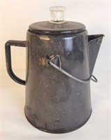 Enamelware Coffee Pot - 9" x 6"