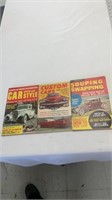Vintage collector car magazines.