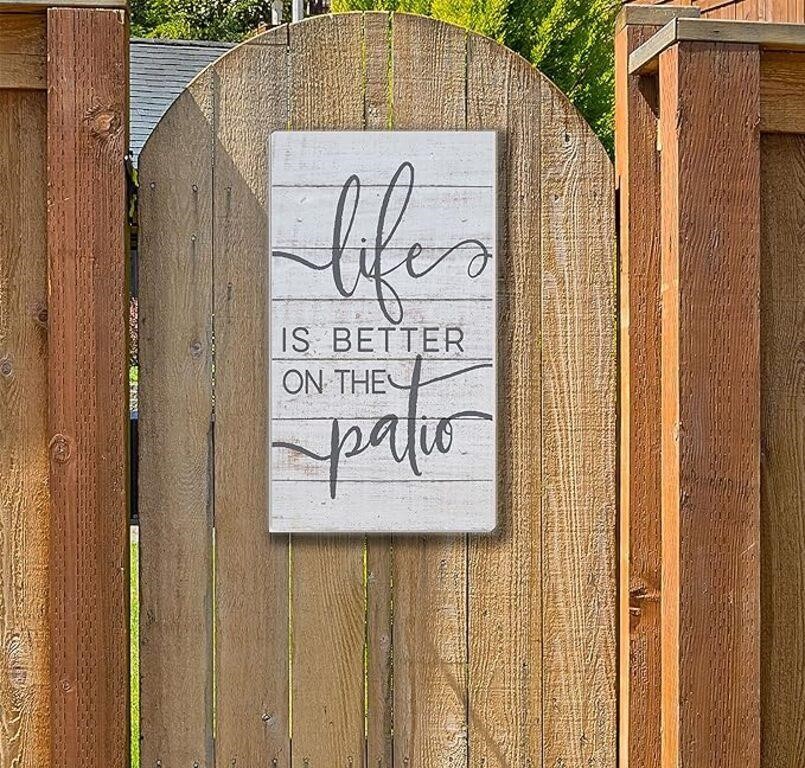 Kindred Hearts Life Is Better Indoor/Outdoor Sign
