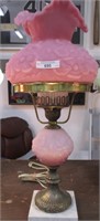 Fenton Poppy dresser lamp-satin dark pink