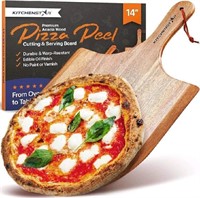 14" Wooden Pizza Peel by KitchenStar - Premium Aca